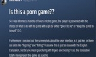 Steam foreign players vomit "Xia Ke Feng Yun Biography" is porn game