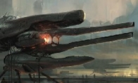 Melly mech shape cool foreign artist exquisite game concept painting appreciation