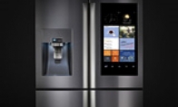 The Samsung refrigerator is a 21.5 -inch giant tablet!There are 3 cameras