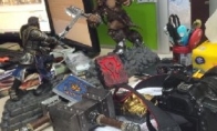 Warcraft movie official exquisite surrounding display hammer of destruction, the power supply is cool