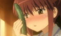 Cucumber insertion needs to be cautious Japanese aunt to masturbate with cucumber and excite excessive death