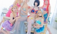 South Korea COS group performance scene is too beautiful Disney's underwear secret show