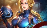 Beautiful Team Iron Man turns beautiful women to tear "American Team 3" strange style creative poster