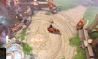 "DOTA2" TI6 Little Red Ben Reward Map "Immortal Courtyard" video display