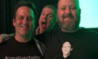 Microsoft for E3 conference preheating Xbox department leaders self -timer selfie selfie selfie