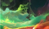 The weird and magnificent sci -fi world collection level large -sized high -definition original painting wallpaper