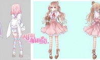 3D beautiful girl changing "Sweet and Meng Story" clothing design contest again.