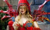Hearthstone style World of Warcraft heroes cos Meitu Vali Lajiana is sexy