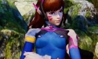 D.va messages "Street Fighter 5" Mecha Goddess transforms sexy fighting queen