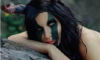 This picture cannot be described!Super stunning "Witcher 3" female night demon cos map