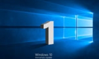 Windows 10 Today's 1 year old Microsoft's release anniversary update part of the wallpaper