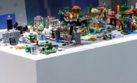 Boss Ding wants!"Minecraft" Lego panoramic sand table CJ exhibition