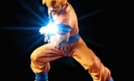 Hand gathering gas LED lights are equipped!Super realistic and courage latest Goku hand -made