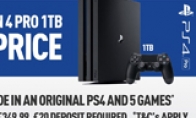 PS4 Pro uses old replacement: 500GB PS4 plus 5 games on the top half price
