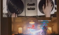 Hanging the sky!God players transform the DJ turntable into a handle to play with Lucio