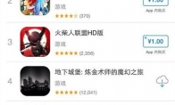 "Hot Blood Street Fighter 3D" is the first place in the iOS paid list to lead a new boom in fighting