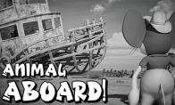 "Animal Aboard!" Steam is launched and the construction of a water park is simulated.
