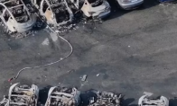 Tesla's violent vandalism escalates again, 17 Italian trams are completely burned