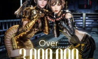 "Sword Star" official photo posted to celebrate sales exceeding three million!The young lady flew kisses to be