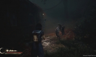 New screenshot of "Silent Hill F": The heroine's clothes are shattered and facing the horror monster
