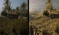 Comparison of the update version of "Distressed Light" Retouched with the original screen effect