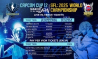 Tickets are also required to watch the finals of the Capcom Cup "Street Fighter 6" online