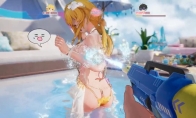 "Dust White Forbidden Zone" swimsuit splashing scene, Fanny is so sexy!
