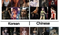 博主晒东西方游戏女角色对比图 中日韩美女就是棒