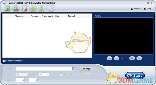 《ThunderSoft GIF to PNG Converter》最新版