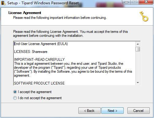 Tipard Windows Password Reset