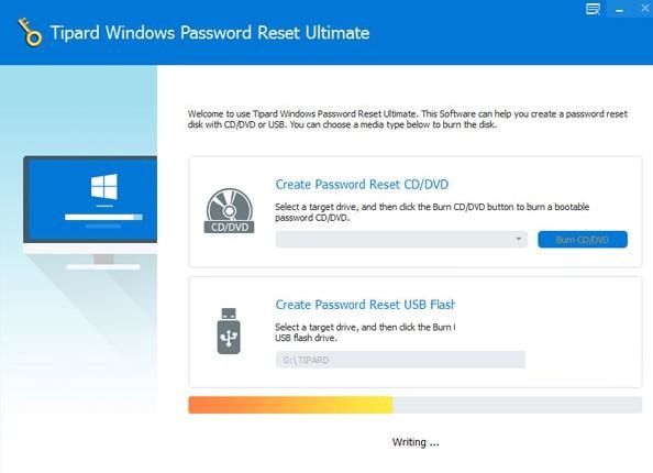 Tipard Windows Password Reset