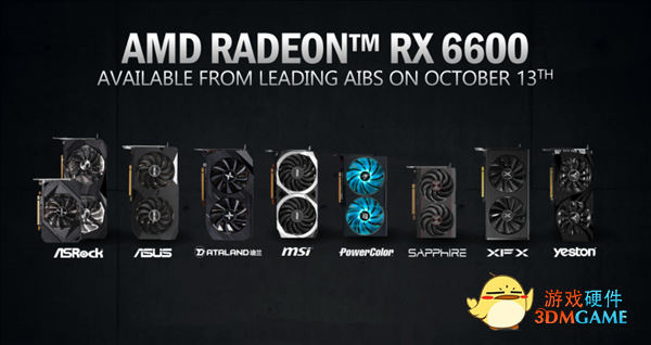 AMD RX 6600显卡正式发布：2499元起 坐等对手