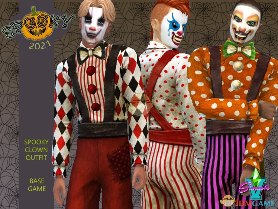 《模拟人生4》恐怖小丑服装MOD
