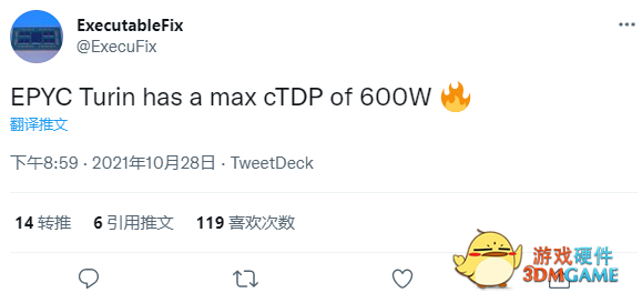 AMD Zen5功耗急剧飙升：峰值高达600W！