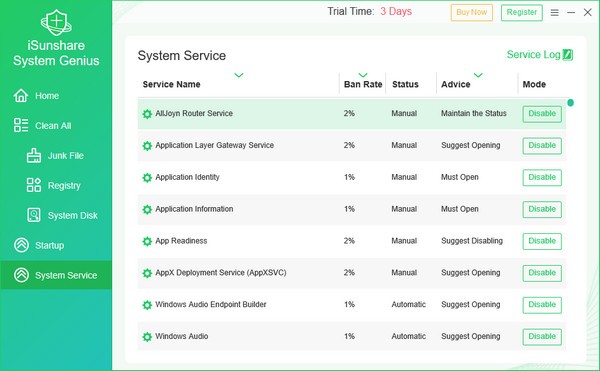 iSunshare System Genius(系统缓存清理软件)v3.0.2.2