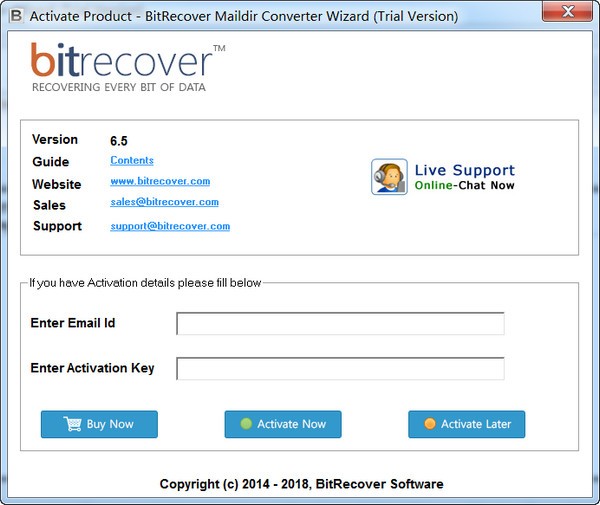 BitRecover Maildir Converter (Maildir转换器工具)v6.5