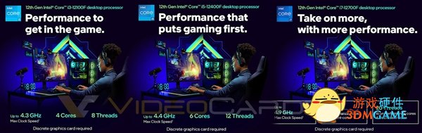 Intel 12代酷睿新品轻装上阵：没有小核、没有核显