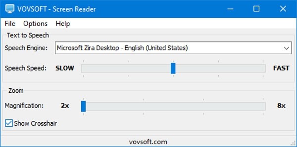 VovSoft Screen Reader(文本语音工具)v1.2
