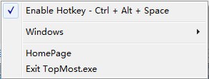 TopMost(窗口置顶工具)v1.2