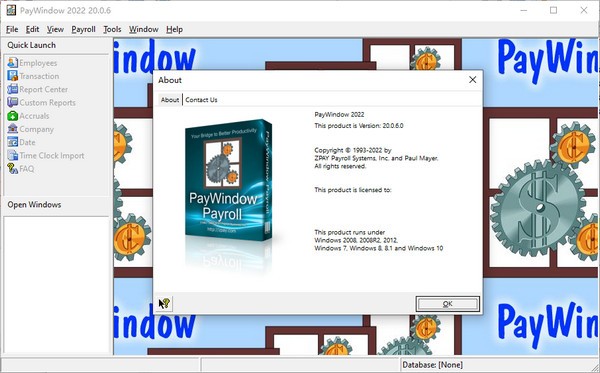 PayWindow 2022(薪酬管理软件)v20.0.6