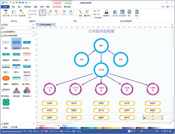 亿图组织结构图8.7.4