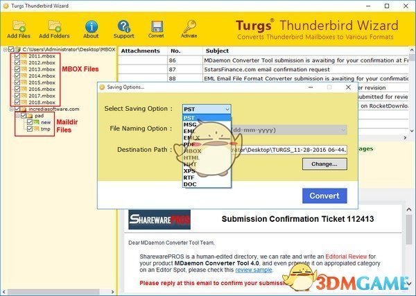 Thunderbird转换工具v4.0.0