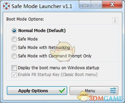 Safe Mode Launcher(安全模式启动器)v1.1