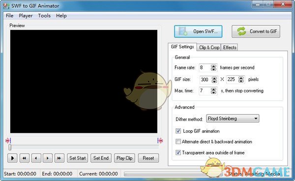 SWF to GIF Animator(SWF转gif)v1.0