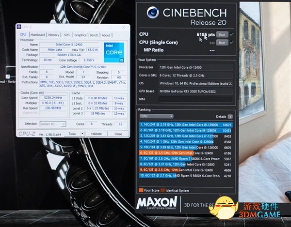 国外高玩成功将 i5-12400 超频至 5.2GHz，性能提高 33%