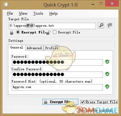 文件加密解密工具Quick Crypt官方下载_文件加密解密工具Quick Crypt最新版V1.0免费下载_3DM软件