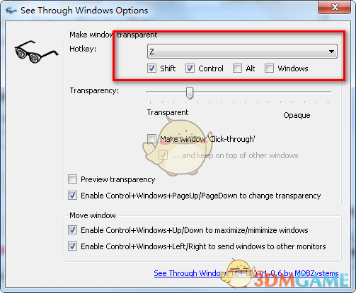 See Through Windows(窗口透明度设置)v1.0.6