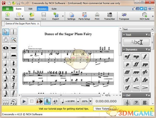 Crescendo Music Notation Editor 4.13