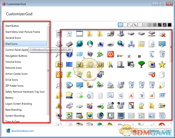 自定义系统图标软件(CustomizerGod)v1.7.6.1