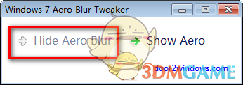 Windows 7 Aero Blur Tweakerv2.0